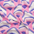 Mood Exclusive Pink Geometric Groove Cotton Poplin
