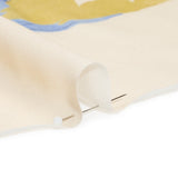 Sustainable Viscose Woven Print - Cream Flamingos and Leaves - Mood Exclusive Forever Everglades