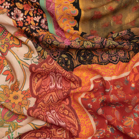 Mood Exclusive I Carry Your Heart Metallic Dotted Crinkled Viscose Crepe