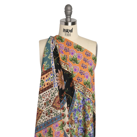 Mood Exclusive Compare Thee Metallic Dotted Crinkled Viscose Crepe