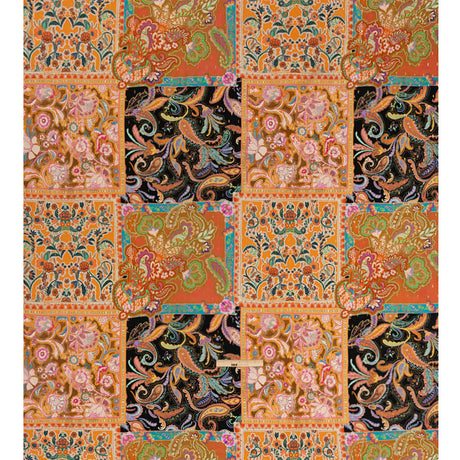 Mood Exclusive Queen of Tangerine Metallic Dotted Crinkled Viscose Crepe
