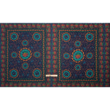Mood Exclusive Blue Let us Lotus Metallic Dotted Crinkled Viscose Crepe Panel