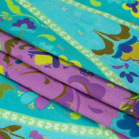 Mood Exclusive Bright Sights Metallic Dotted Crinkled Viscose Crepe