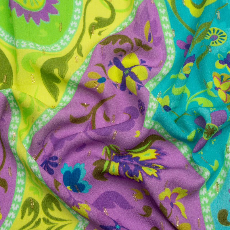 Mood Exclusive Bright Sights Metallic Dotted Crinkled Viscose Crepe