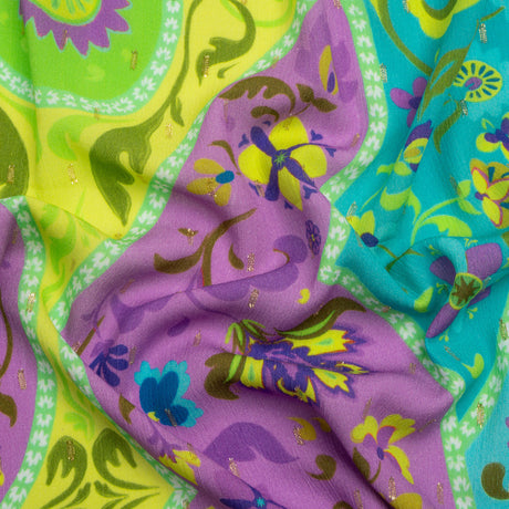 Mood Exclusive Bright Sights Metallic Dotted Crinkled Viscose Crepe