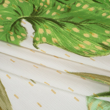 Mood Exclusive Greenhouse Tour Metallic Dotted Crinkled Viscose Crepe