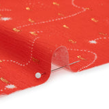Mood Exclusive Wish for Joy Metallic Dotted Crinkled Viscose Crepe