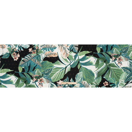 Mood Exclusive Black Jive with Jungle Metallic Dotted Crinkled Viscose Crepe