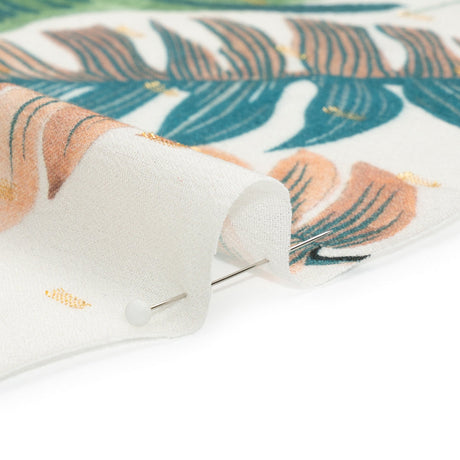 Mood Exclusive White Jive with Jungle Metallic Dotted Crinkled Viscose Crepe