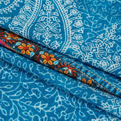 Mood Exclusive Blue Bandana Bonanza Stretch Sustainable Rayon Batiste Panel