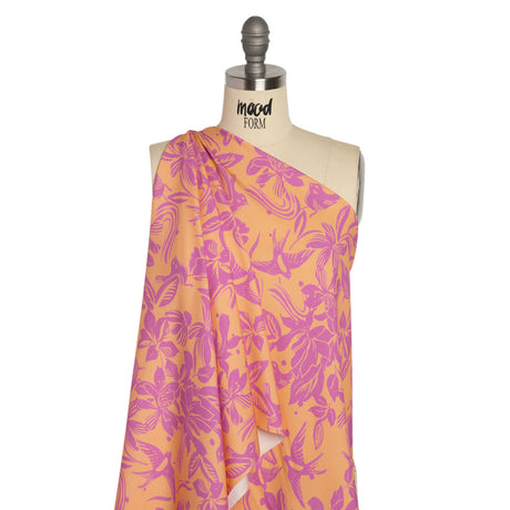Mood Exclusive Pink Airborne Acoustics Stretch Sustainable Rayon Batiste