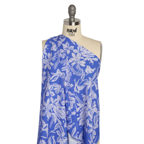 Mood Exclusive Periwinkle Airborne Acoustics Stretch Sustainable Rayon Batiste