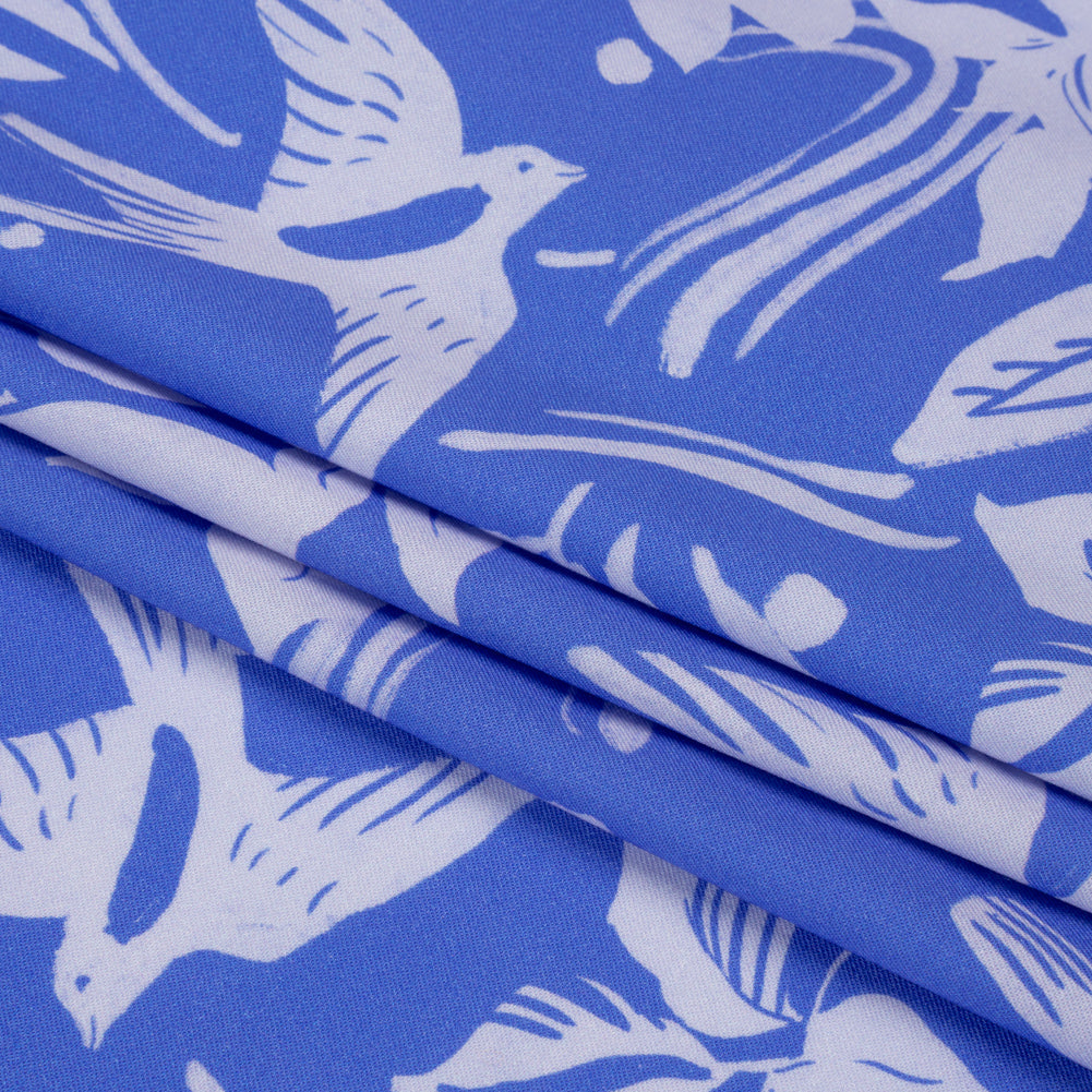 Mood Exclusive Periwinkle Airborne Acoustics Stretch Sustainable Rayon Batiste