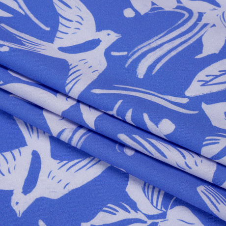Mood Exclusive Periwinkle Airborne Acoustics Stretch Sustainable Rayon Batiste