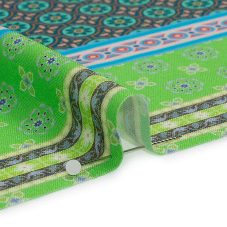 Mood Exclusive Lime Vibrant Views Stretch Sustainable Rayon Batiste Panel