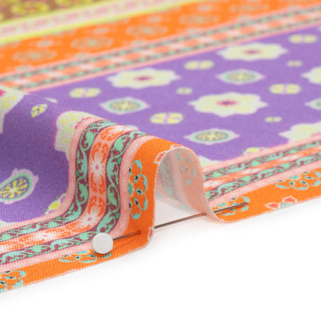 Mood Exclusive Purple Vibrant Stretch Sustainable Rayon Batiste Panel