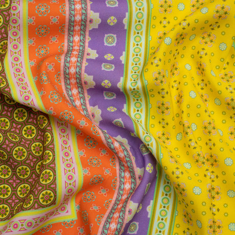 Mood Exclusive Purple Vibrant Stretch Sustainable Rayon Batiste Panel