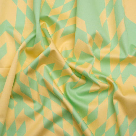 Mood Exclusive Lemon Lime Life Stretch Cotton Sateen