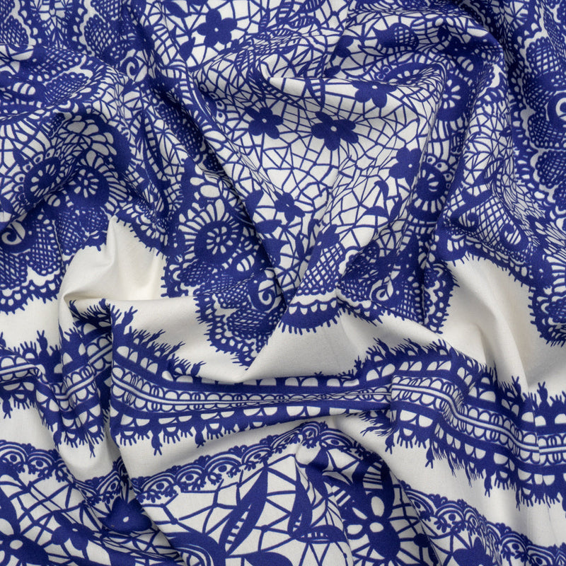 Mood Exclusive Ultramarine Two Sugar Cubes Cotton Poplin