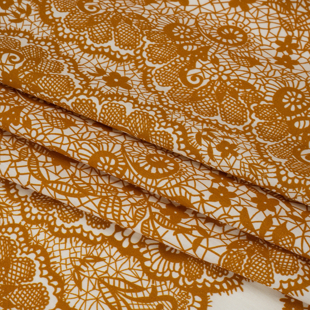 Mood Exclusive Ochre Two Sugar Cubes Cotton Poplin