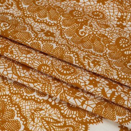 Mood Exclusive Ochre Two Sugar Cubes Cotton Poplin