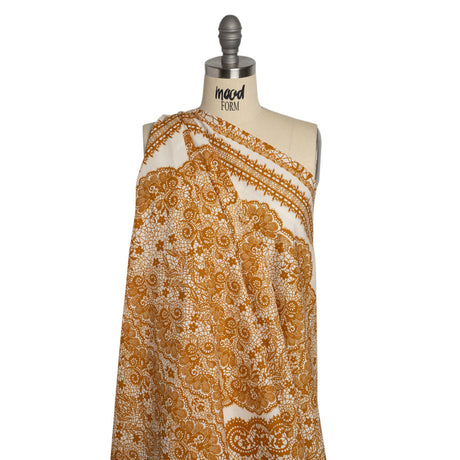 Mood Exclusive Ochre Two Sugar Cubes Cotton Poplin