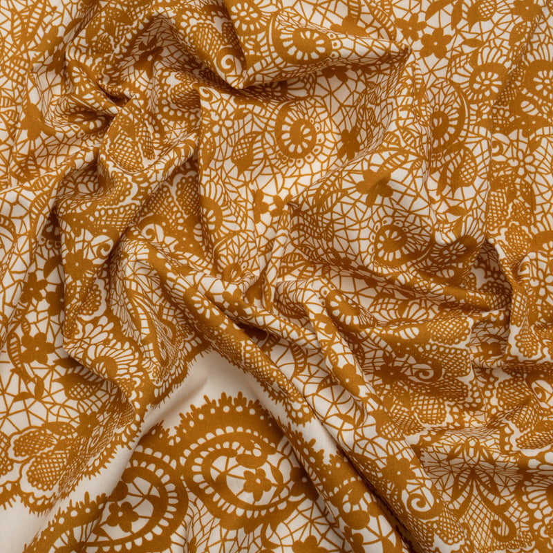 Mood Exclusive Ochre Two Sugar Cubes Cotton Poplin