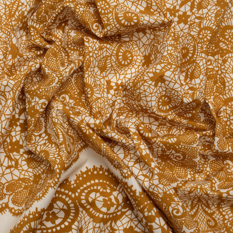 Mood Exclusive Ochre Two Sugar Cubes Cotton Poplin