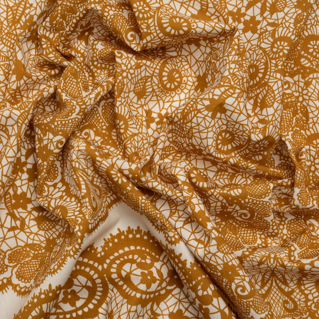 Mood Exclusive Ochre Two Sugar Cubes Cotton Poplin