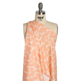 Mood Exclusive Peach Head in the Clouds Stretch Cotton Poplin