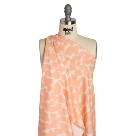 Mood Exclusive Peach Head in the Clouds Stretch Cotton Poplin