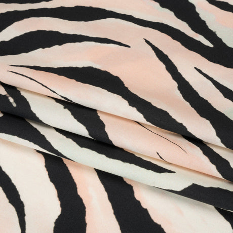 Mood Exclusive Pink Zebrine Zeal Stretch Cotton Poplin