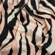 Mood Exclusive Pink Zebrine Zeal Stretch Cotton Poplin