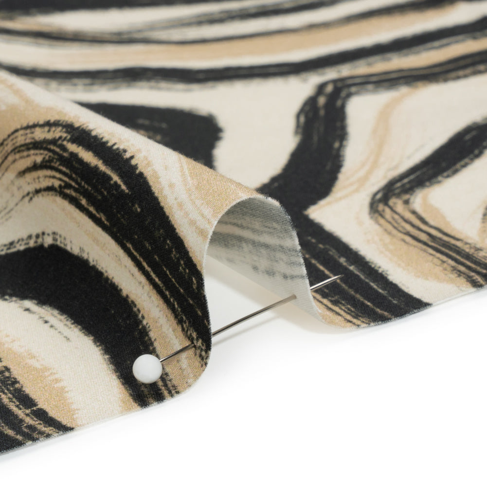 Mood Exclusive Beige Shifting Sands Stretch Cotton Poplin