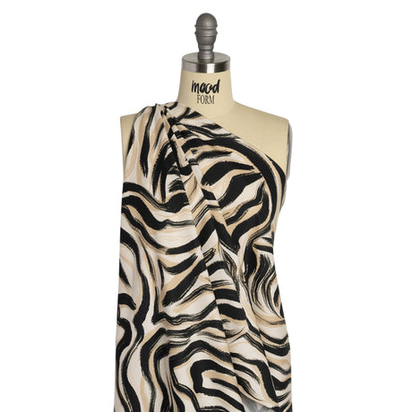 Mood Exclusive Beige Shifting Sands Stretch Cotton Poplin