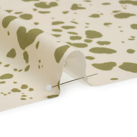 Mood Exclusive Green Fire Dogs Stretch Cotton Poplin