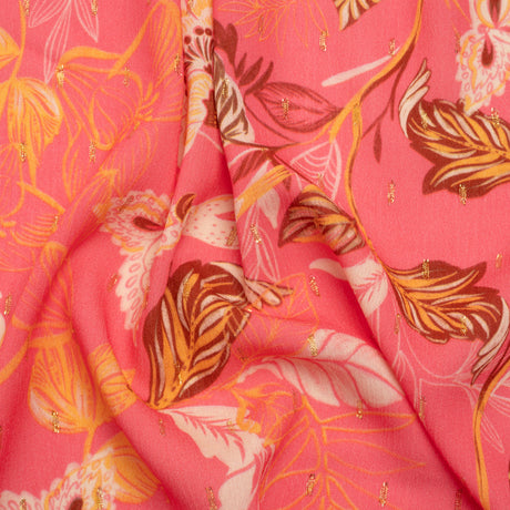 Mood Exclusive Parakeet Sweets Metallic Dotted Crinkled Viscose Crepe