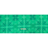 Mood Exclusive Aqua Synchronized Snapdragon Metallic Dotted Crinkled Viscose Crepe
