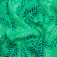Mood Exclusive Aqua Synchronized Snapdragon Metallic Dotted Crinkled Viscose Crepe