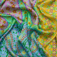 Mood Exclusive Yellow Parasol Park Sustainable Viscose Fluid Satin