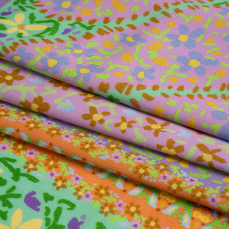 Mood Exclusive Orange Parasol Park Sustainable Viscose Fluid Satin