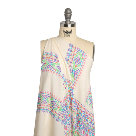 Mood Exclusive Color Castle Gauzy Wrinkled Rayon Woven Panel