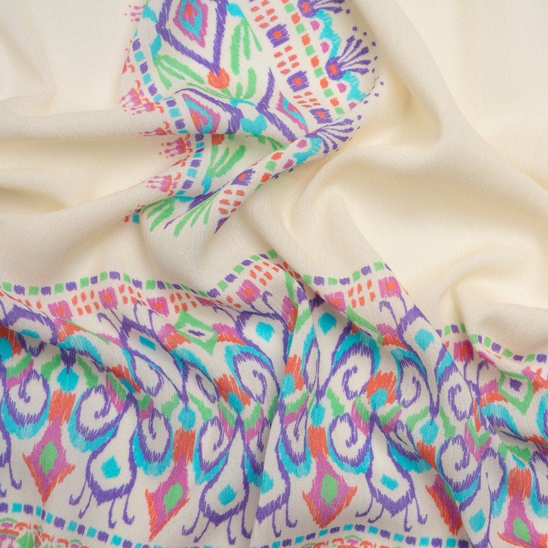 Mood Exclusive Color Castle Gauzy Wrinkled Rayon Woven Panel