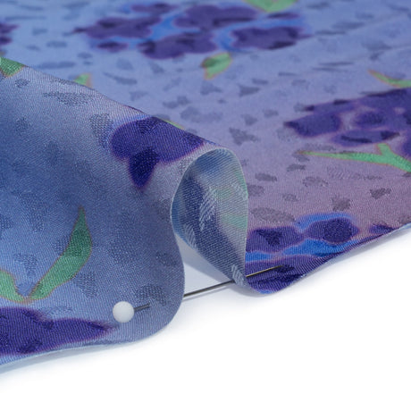 Mood Exclusive Blue New Growth Sustainable Animal Spots Viscose Jacquard