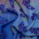 Mood Exclusive Blue New Growth Sustainable Animal Spots Viscose Jacquard