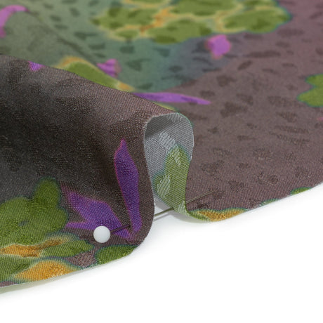 Mood Exclusive Green New Growth Sustainable Animal Spots Viscose Jacquard