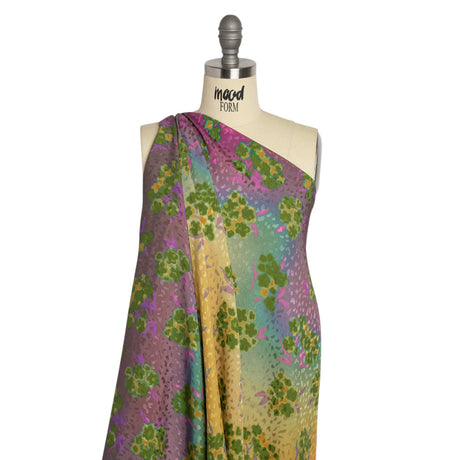Mood Exclusive Green New Growth Sustainable Animal Spots Viscose Jacquard