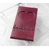 Greyas Polycarbonate Chocolate Mold, Heartbeat Bar by Luis Amado, 3 Cavities