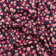 Stretch Cotton Twill Print - Navy and Pink Floral - Mood Exclusive Petals to Pick