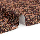 Stretch Cotton Twill Print - Black, Pink and Maroon Floral - Mood Exclusive Always in Bloom